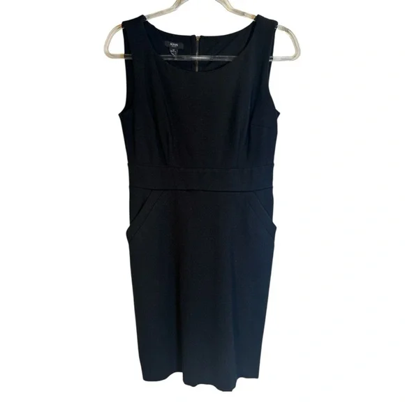 Alfani Black Sleeveless Scoop Neck Sheath Dress - Picture 5 of 8